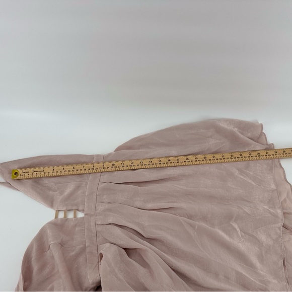 Free People Gabbys Party All Night Fit & Flare Mini Dress Pink Sz4 with pockets - Picture 9 of 11